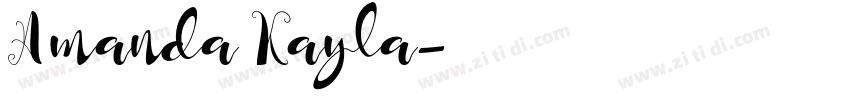 Amanda Kayla字体转换